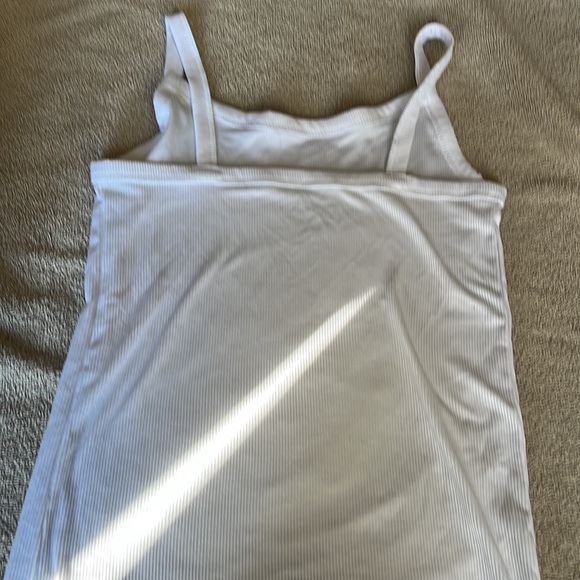 White tank top very plain casual night for undershirts from no boundaries - Picture 2 of 2